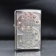 Zippo Ốp Emblem Bling Nạm Kim Cương Z357