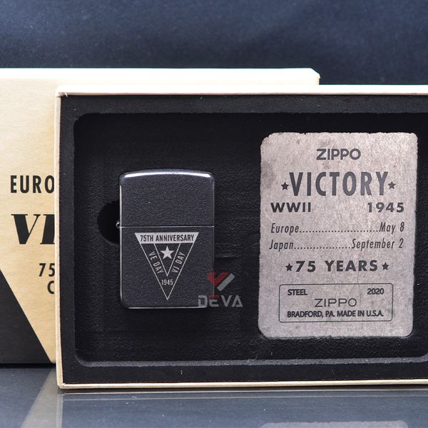 Zippo kỷ niệm 75th Anniversary Europe Japan vỏ thép Z342