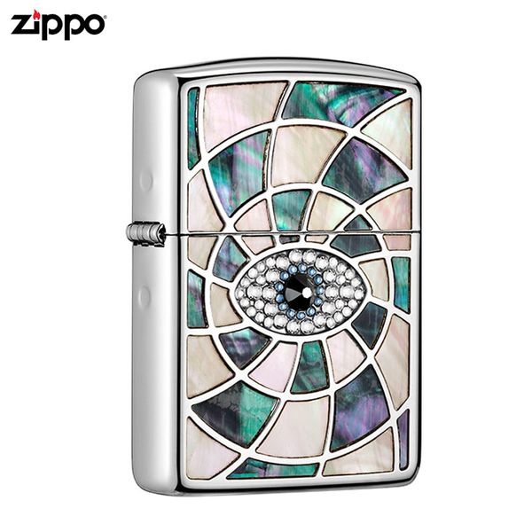 Zippo quà tặng tình nhân khảm trai ZN291