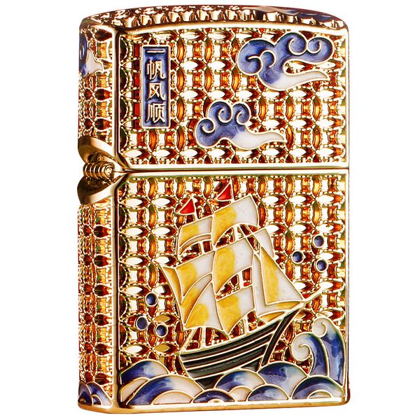 Bật lửa Chief xăng đá thuyền Emblem CF1249