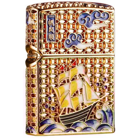 Bật lửa Chief xăng đá thuyền Emblem CF1249