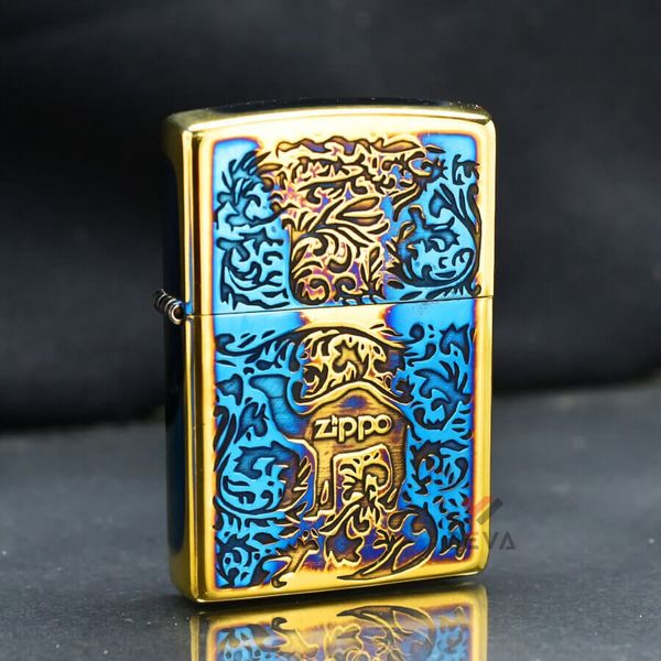 Zippo Đồng Cháy Khắc Nổi Hoa Văn Camel Chìm ZN304