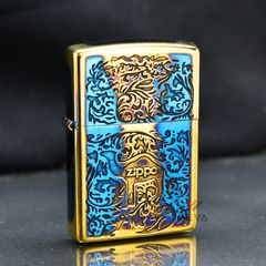 Zippo Đồng Cháy Khắc Nổi Hoa Văn Camel Chìm ZN304