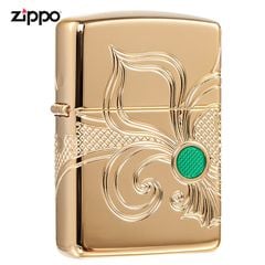 Zippo Armor Luxury chủ đề Hoa Bách Hợp Fleur-de-lis Z365