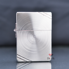 Zippo tái bản 1935 chặt góc hoa văn đường tròn đồng tâm ZN310