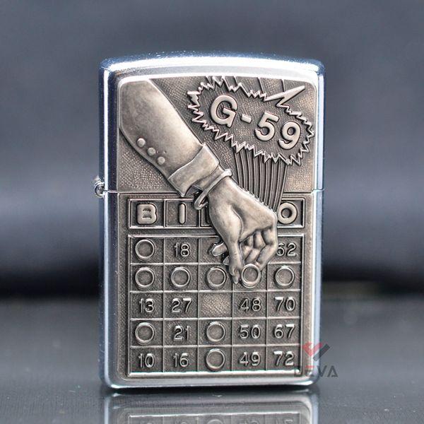 Zippo ốp Emblem trò chơi xổ số Bingo Z378