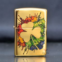 Zippo In Hình Graffiti Cỏ 4 Lá Z379