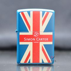 Zippo sơn lá cờ Anh Quốc in logo hãng Simon Carter ZN326