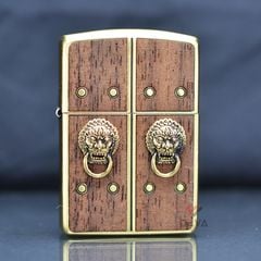 Zippo Armor ốp gỗ chủ đề Phật Giáo cánh cửa hạnh phúc ZN334