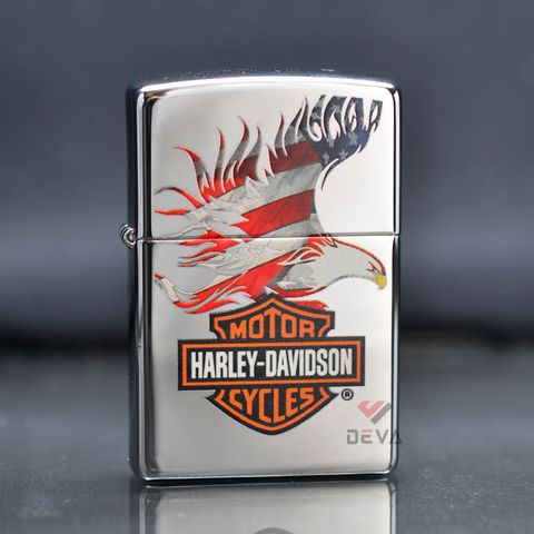 Zippo chủ đề cờ Mỹ cách điệu Harley Davidson American Flag Z384