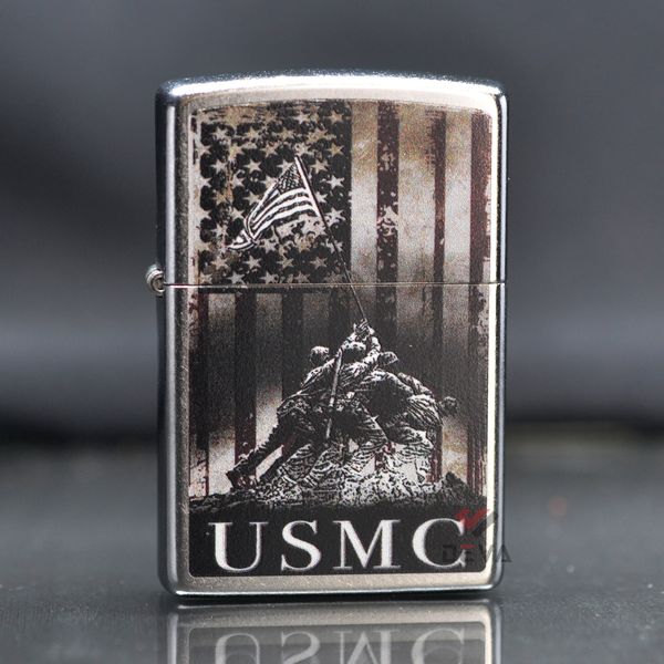 Zippo Mỹ sơn chủ đề Thuỷ Quân Lục Chiến Hoa Kỳ USMC Z389
