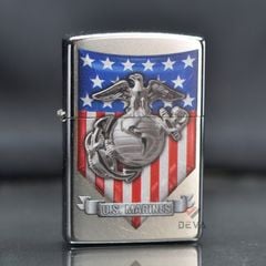 Zippo chính hãng sơn chủ đề Thuỷ Quân Hoa Kỳ USMC Z390