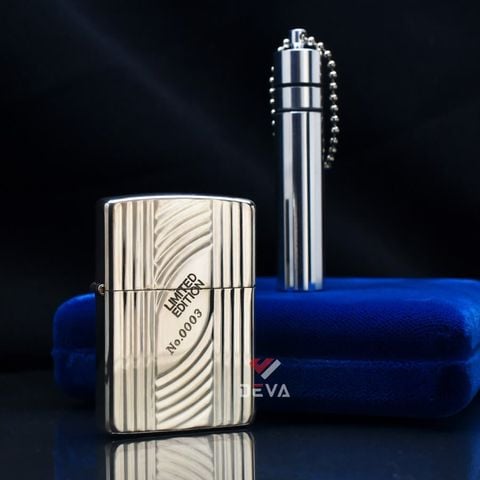 Bật Lửa Zippo 1996 Mạ Bạc – Silver Plated – Đời XII La Mã – Bản Full Box Quý Tộc C46