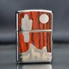 Zippo Armor Ốp Gỗ Chủ Đề Chó Sói Hú Trăng Bản Giới Hạn ZN347