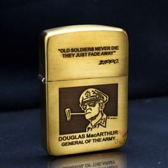 Zippo Tái Bản 1941 Khắc Tướng Mỹ Douglas MacArthur ZN351