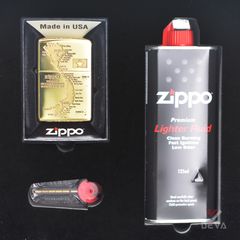 Set Zippo Khắc CNC Chủ Đề Bản Đồ Việt Nam ZK164