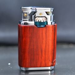 Bật lửa xăng Chief bọc gỗ đánh lửa dây chuyền CF227-501