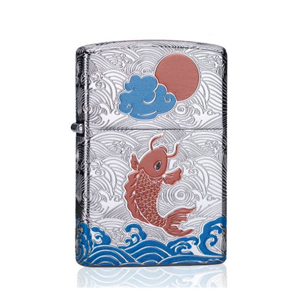 Zorro khắc 5 mặt chủ đề cá chép dưới trăng Z92035