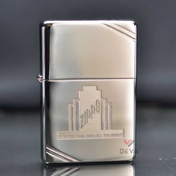 Zippo Tái Bản 1937 Vintage Chặt Góc Khắc A Weeks Trial Z400