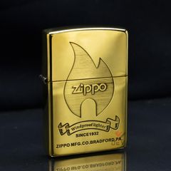 Zippo Khắc Sâu Ngọn Lửa Biểu Tượng Thương Hiệu Zippo ZN362