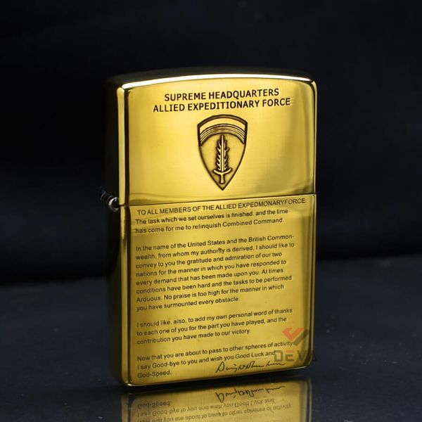 Zippo Khắc Bộ Chỉ Huy Lực Lượng Viễn Chinh Đồng Minh ZN363