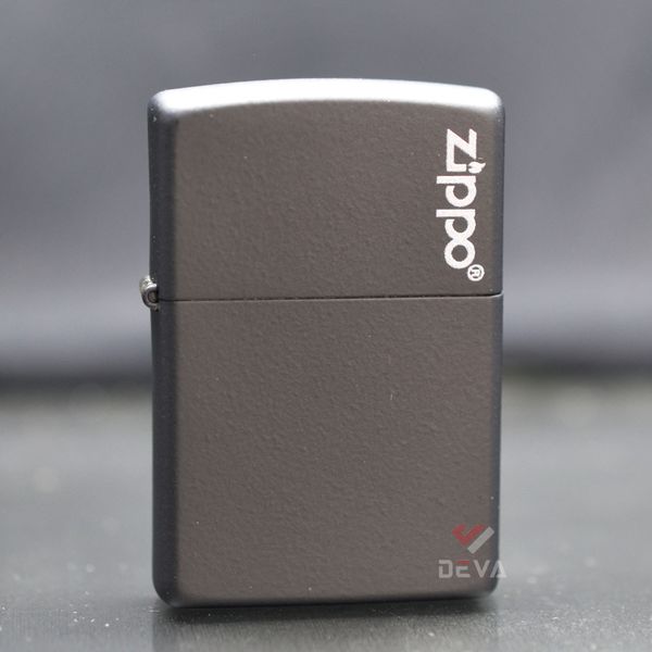 Zippo Chính Hãng Đen Mờ In Logo Zippo ZT19