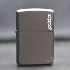 Zippo Chính Hãng Đen Mờ In Logo Zippo ZT19
