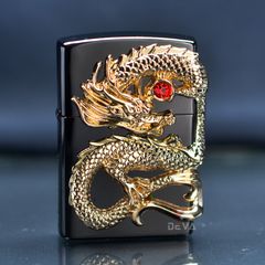 Zorro Đen Bóng Ốp Nổi Rồng Vàng Ôm Ngọc Bản Giới Hạn Z91320A