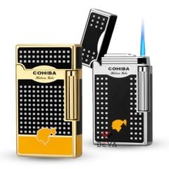 Bật Lửa Khò 1 Tia Kèm Đục Cohiba Đánh Đá Ngang COB 169