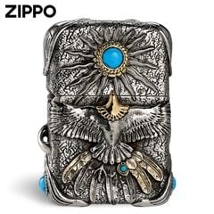 Zippo Ốp Lam Ngọc Chủ Đề Thần Ưng Condor Andean ZD57