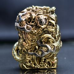 Zippo Ốp Rồng Cuộn Giữ Châu ZD58