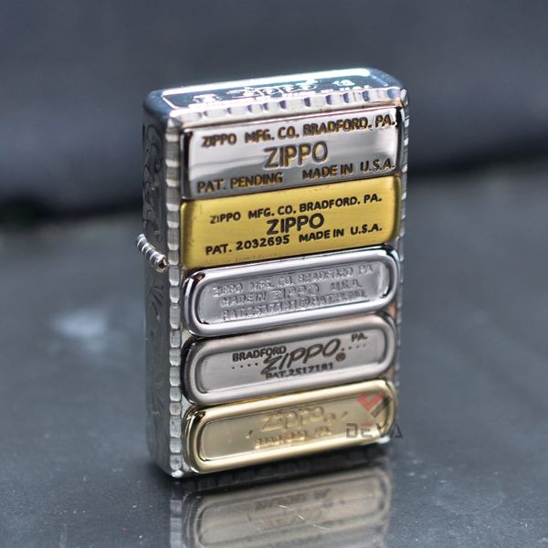 Zippo 2 Đáy Bottomz Up Ốp Mộc Đáy Các Thời Kỳ ZN373