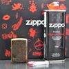 Set Zippo Armor Khắc Nổi Chúa Sơn Lâm 3D ZD63