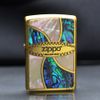 Zippo Vòng Xoáy Khảm Trai ZN381