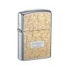 Bật lửa Zorro hoa văn vàng cạnh bạc bản giới hạn Z92108