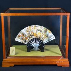 Mô Hình Quạt Bạc Chủ Đề Tranh Tứ Quý Tùng - Trúc - Cúc - Mai MHB02
