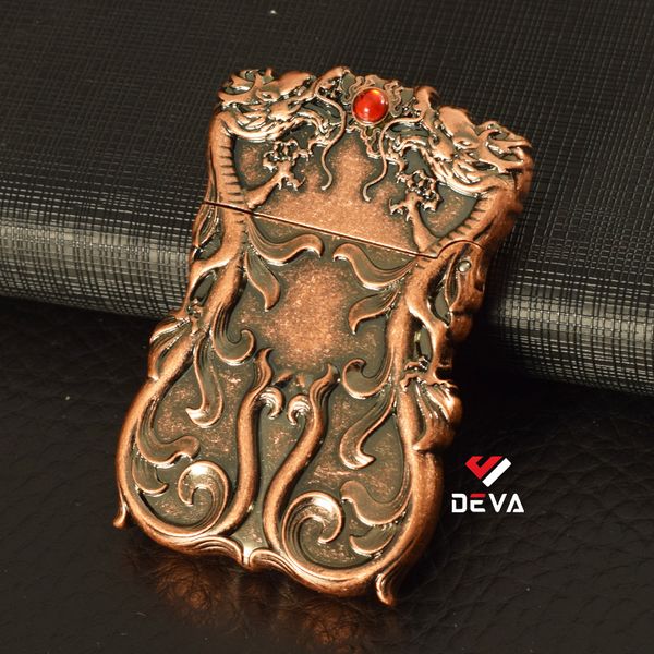 Bật lửa xăng độc lạ rồng nhả ngọc đỏ Zorro Z610