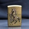 Bật Lửa Zorro Đồng Cổ Gắn Emblem Hình Ngựa Nổi 3D Z92047