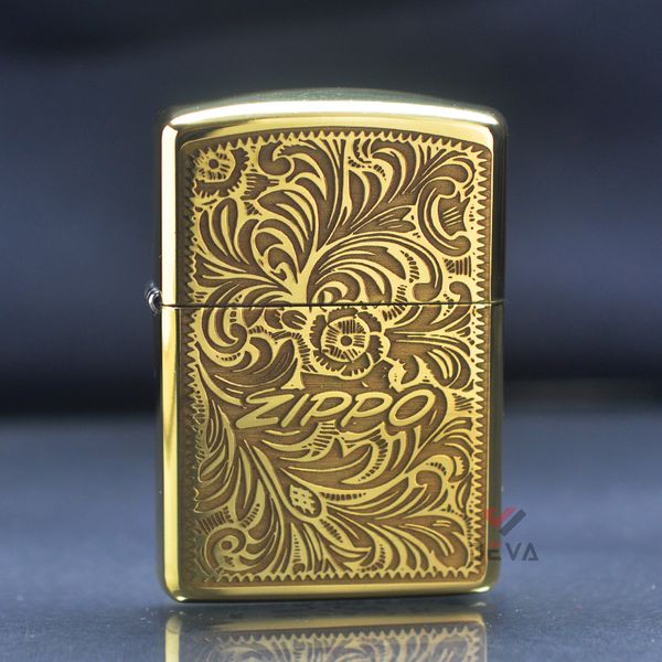 Zippo Armor Khắc Hoa Văn Venetian 2 Mặt ZN15