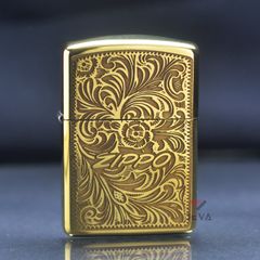 Zippo Armor Khắc Hoa Văn Venetian 2 Mặt ZN15