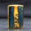 Zippo Armor Đồng Cháy Khắc Rồng Chầu ZN18