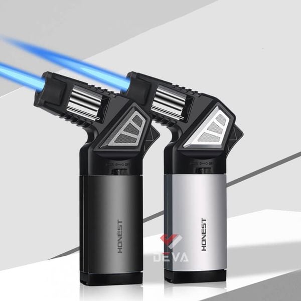 Bật lửa khò để bàn Honest khò đại 1 tia kèm đục Cigar BCZ 489