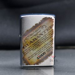 Zippo Mạ Chrome In Bảo Hành Trọn Đời Lifetime Guarantee Z23