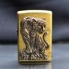 Zippo Đồng Bụi Ốp Emblem Hổ Núi ZN102