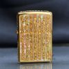 Zippo Khảm Trai Khắc Bát Nhã Tâm Kinh Mạ Vàng ZN129