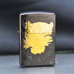 Bật Lửa Chính Hãng Zorro Bản Giới Hạn Khắc Đầu Hổ Mạ Vàng Z92128