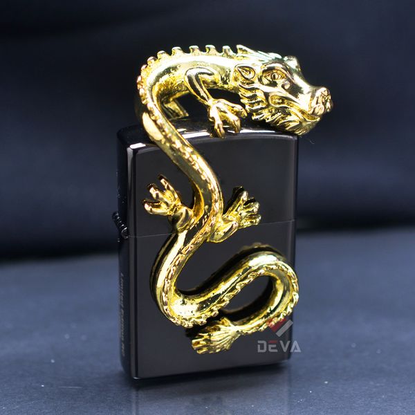Bật lửa Zorro Ốp Tượng Rồng Uốn Lượn Bản Giới Hạn Z91321