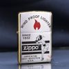 Zippo Chủ Đề Các Biểu Tượng Zippo Cạnh Mạ Vàng ZN160