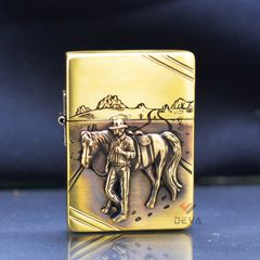 Zippo Tái Bản 1935 Chủ Đề Chàng Cao Bồi Marlboro ZN167
