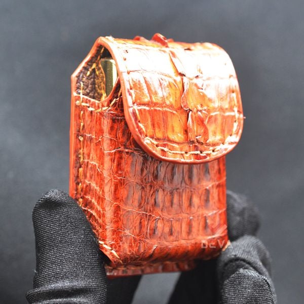 Bao Da Bật Lửa Zippo Chất Liệu Da Cá Sấu Cao Cấp BD02